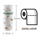 idrop [ 30PCS ] Heavy Duty Reusable Disposable Water Absorbent Non Woven Tissue Cloth Rag Roll [ 23CM x 25CM ]