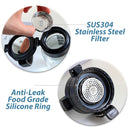 idrop [ 1000ml ] Glass Cup Plus Drinking Water Bottle / Botol Minuman Kaca 1000ML / (锁扣盖)高硼硅玻璃壶带套(水壶