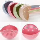 idrop Dual Purpose Long Handle Kitchen Colander Ladle