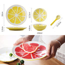 idrop [ 3PCS Set ] Ceramic Fruit Design Tableware Bowl Plate Spoon / Set Mangkuk Pinggan dan Sudu Seramik / 陶瓷套装 陶瓷水果三件套(5"碗,8"盘,1勺 子)