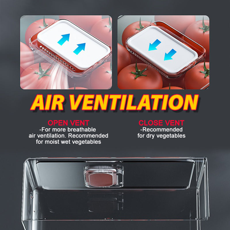 idrop [ MEDIUM / LARGE ] Kitchen Refrigerator Storage Box Drawer / Kotak Rak Peti Ais / 中号厨房冰箱收纳盒带沥水板 (抽屉款) [ 1 PIECE ]