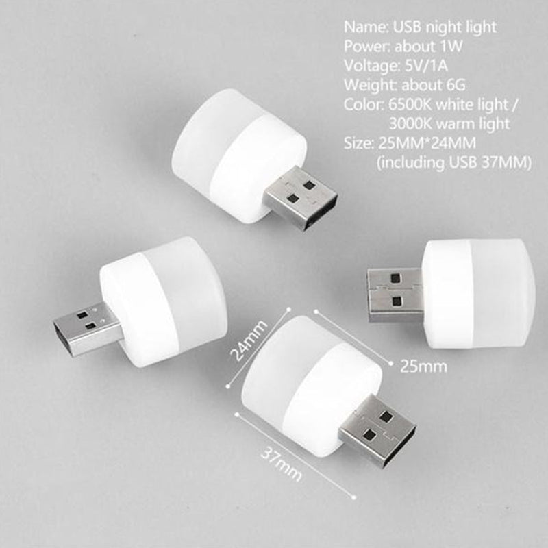 idrop [ 10PCS ] Portable Mini USB Night Light / Lampu Tidur malam USB / (10PCS/PACK)USB小夜灯
