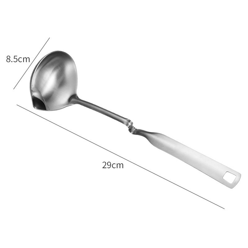 idrop Stainless Steel Oil Separation Hanging Soup Ladle SUS304 / Senduk Pemisah Sup Senang Gantung Keluli Tahan Karat / 304不锈钢油汤分离汤勺