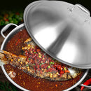 idrop [ 40CM ] Honeycomb Nonstick Stainless Steel SUS316 Cooking Wok with Full Lid Cover / Kuali Memasak Keluli Tahan Karat / 蜂窝状不粘不锈钢 SUS316 炒锅带全盖