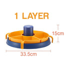 idrop [ 1 LAYER / 3 LAYER ] Hotpot Rotatable 360° Food Display Platter / Bekas Hidang Penyediaan Makanan Hot Pot / 塑料一&三层旋转火锅盘