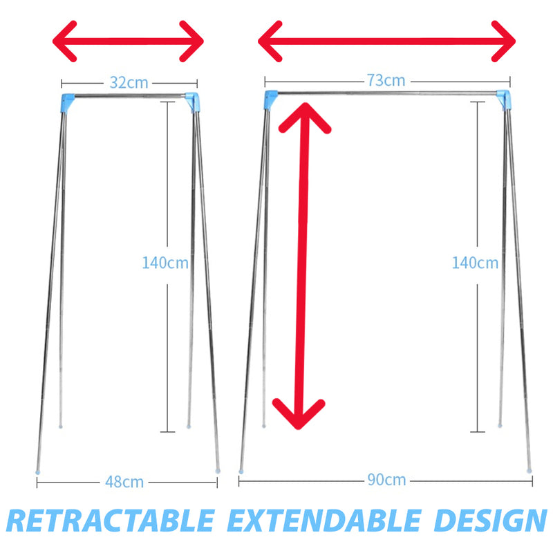 idrop Retractable Portable Drying Rack / Rak Gantung Baju Mudah Alih / 可伸缩便携式晾衣架