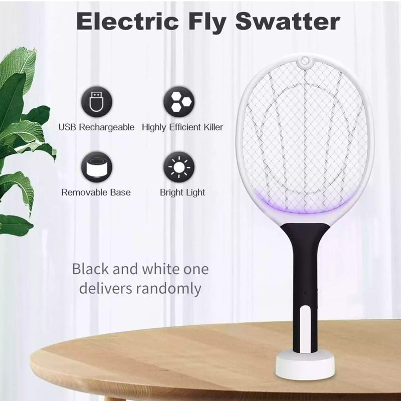 idrop WP08 Electric Shock Mosquito Killer Swatter  / Raket Pemukul Nyamuk / 两用强力灭蚊灯拍
