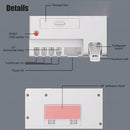 idrop Wall Mounted Toothbrush Toiletries Storage Rack Shelf with Anti Bacteria Virus UV Disinfectant Sterilization Light