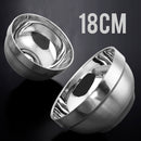 idrop [ 10pcs ] Heat Insulation Stainless Steel Eating Bowl / Mangkuk Makan Keluli Tahan Karat / 不锈钢保温餐碗 [ 16cm / 18cm ]