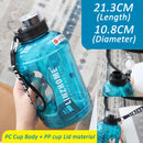 idrop [ 1000ml ] Sports Gym Drinking Water Bottle / Botol Air Minuman Sukan / 1000ML 吨吨桶(圆)(塑料水壶)