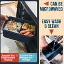 idrop Portable Heat Insulated Leakproof Lunchbox Smartphone Holder + FREE Spoon & Chopstick