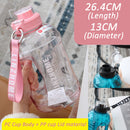 idrop [ 2200ml ] Sports Gym Drinking Water Bottle / Botol Air Minuman Sukan / 2200ML吨吨桶(圆)(塑料水壶)