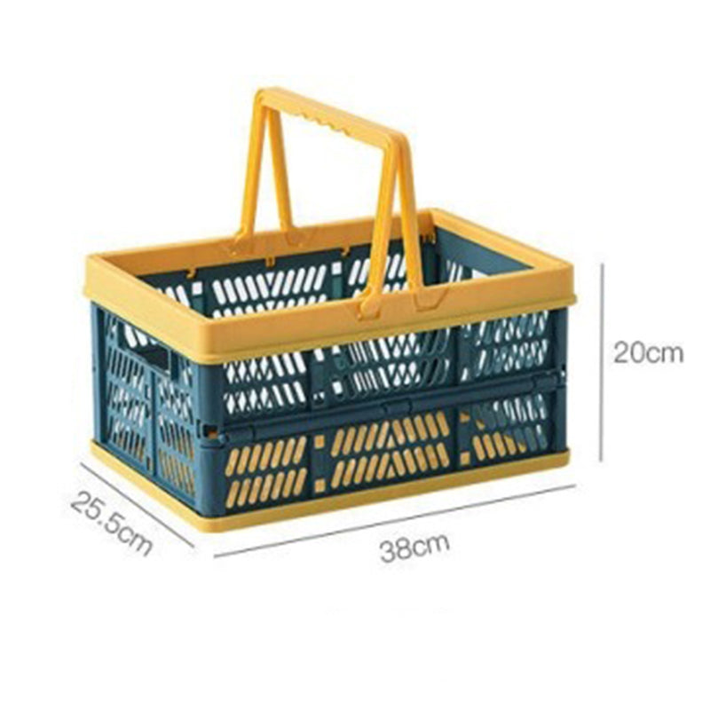 idrop Hand Folding Foldable Shopping Basket [ MEDIUM ] / Bakul Beli Belah Boleh Dilipat / 手提折叠购物篮中号 [ 38CM X 25.5CM X 20CM ]