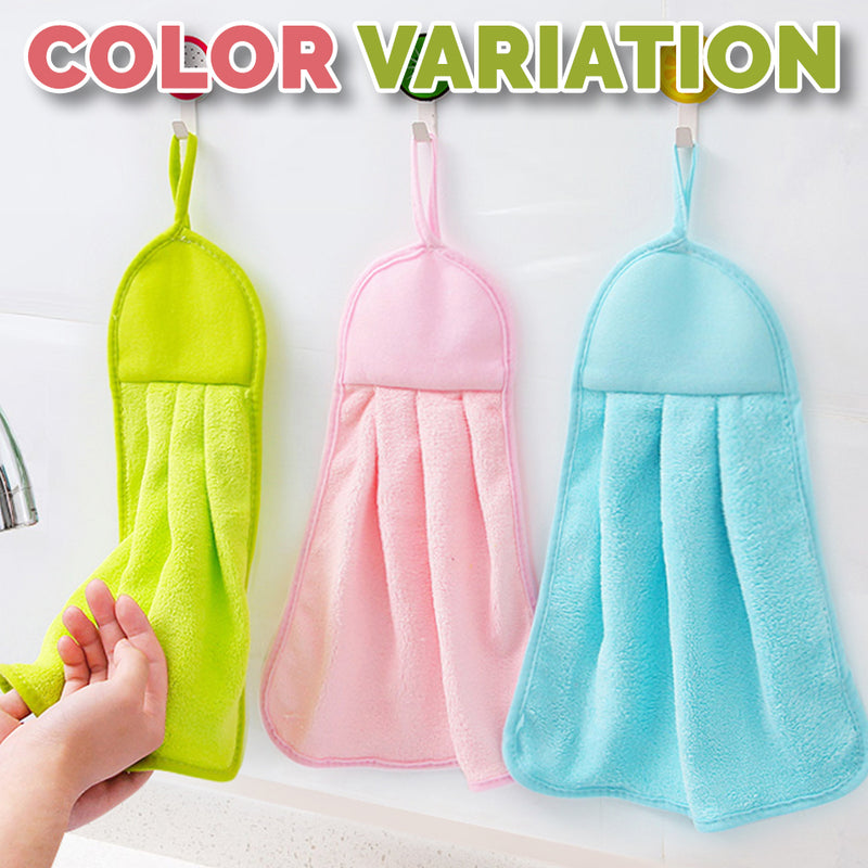 idrop Kitchen Microfiber Quick Dry Water Absorbent Hanging Cleaning Washing Towel Dish Cloth