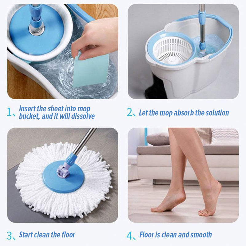 idrop [ 30pcs ] Multi Effect Floor Cleaning Slice Dissolvable Sheet / Kepingan Sabun Pencuci Lantai Senang Larut / 多效地板清洁片(30片装)(小鲸洗/芊倪)