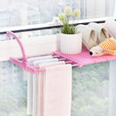 idrop Multifunctional Extendable Window Hanging Drying & Storage Rack Shelf