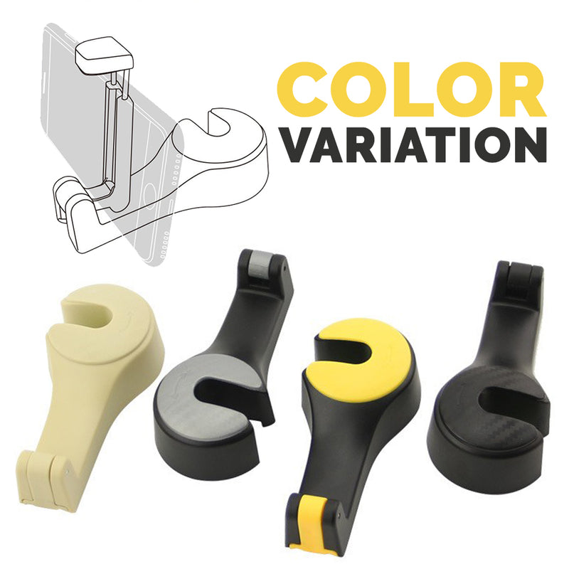 idrop Car Seat Rear Storage Hook and Smartphone Holder