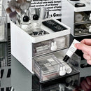 idrop [ 2 LAYER ] Desktop Table Drawer Storage Box for Stationary and Makeup / Kotak Meja Rak Penyimpanan Untuk Alat Tulis & Alat Solek / 塑料双层抽屉桌面收纳格