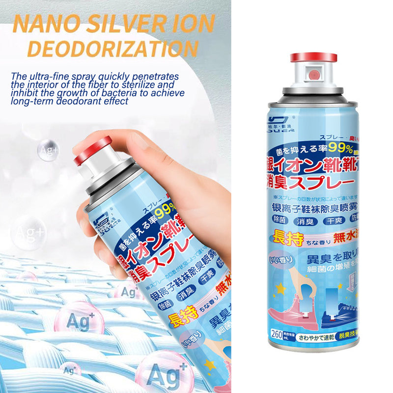 idrop [ 260ml ] Shoe Footwear Deodorant Sterilization Spray / Tin Spray Kasut / 260ML银离子鞋袜除臭喷雾