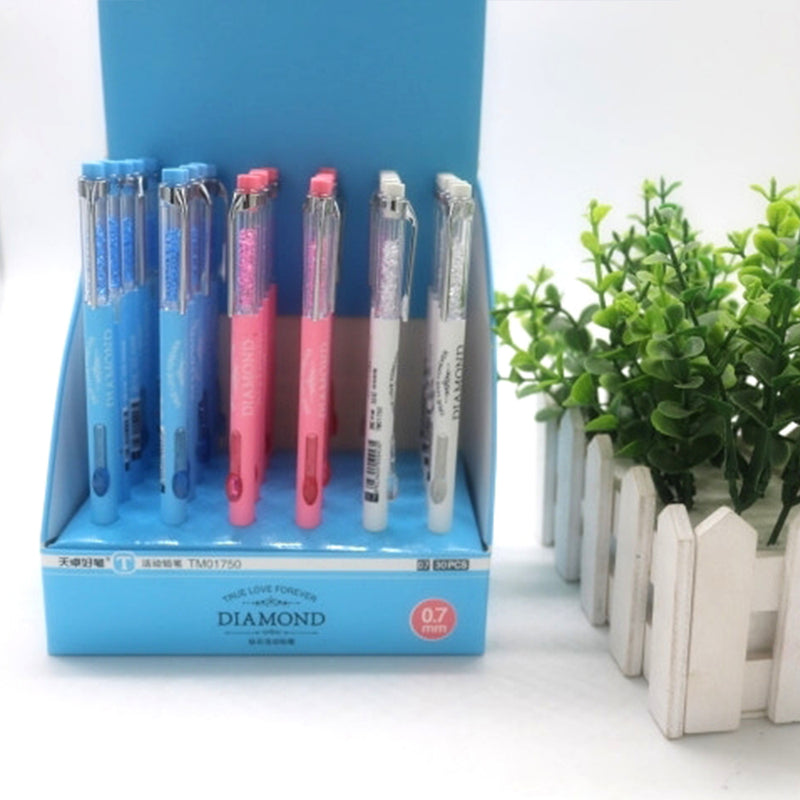 idrop DIAMOND - [ 0.7mm ] Stationary Mechanical Pencil [ 30 PCS ]