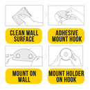 idrop Bathroom Toilet Wall Mount Toilet Paper Roll Wall Holder Roller