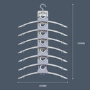 idrop [ 7 Hanger ] Multifunction Foldable Clothes Hanger / Tempat Sangkut Baju Pelbagai Guna Boleh Lipat / 7连衣架多用