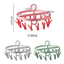 idrop [ 32CM ] 16 Clips Foldable Rotatable Hanging Drying Rack / Tempat Gantung Baju & Pakaian Ringan / 可折叠可旋转晾晒盘大号16夹(晾晒架)32CM