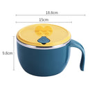 idrop [ 1000ml ] Instant Noodle Bowl Heat Insulation Internal SUS304 Stainless Steel / Mangkuk Makan Mi Segera / 304泡面碗