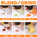 idrop 1L Manual Press Kitchen Meat Vegetable Grinder Blender