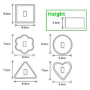 idrop [ 1 PC ] Cake Mousse Mold Various Shape / Acuan Kek Mousse Pelbagai Bentuk / 小慕斯圈(蛋糕模)