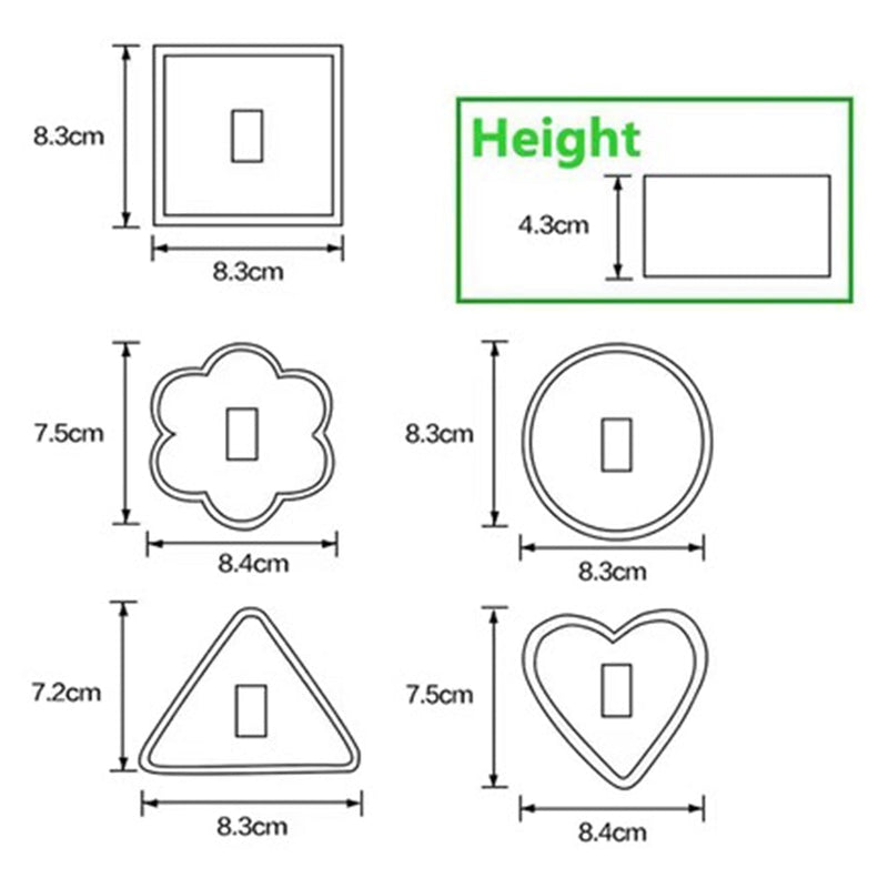 idrop [ 1 PC ] Cake Mousse Mold Various Shape / Acuan Kek Mousse Pelbagai Bentuk / 小慕斯圈(蛋糕模)