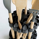 idrop Rotating Lotus Design Utensil Holder / Tempat Simpan Perkakas Dapur Boleh Putar / 莲花勺子架