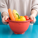 idrop 19CM Double Layer Fruit Vegetable Wash Basket Food Bowl