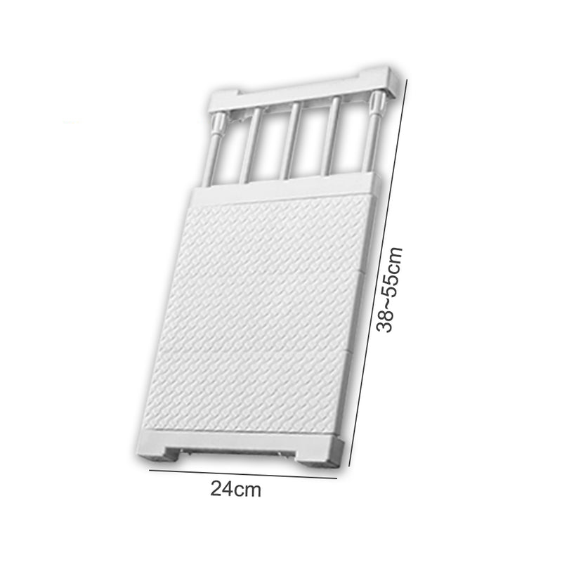 idrop Multifunction Wardrobe Cabinet Adjustable Length Storage Shelf Rack