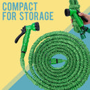 idrop 50ft Expandable Flexible Garden Car Wash Water Hose Set [ 7 Water Spray Mode ]