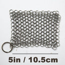 idrop [ 5 INCH ] SUS304 Stainless Steel Chainmail Dishwashing Scrubber / Pembasuh Pinggan Mangkuk Besi / 不锈钢刷锅网(304)(洗碗神器)