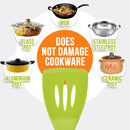 idrop Kitchen Nonstick Silicone Cooking Spatula with Wooden Handle / Spatula Dapur Memasak Dengan Pemegang Kayu / 厨房不粘硅胶木柄烹饪锅铲