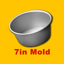 idrop [ 7in / 9in ] Aluminium Live Bottom Round Cake Baking Mold