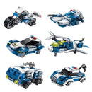 idrop [ ENLIGHTEN ] TRANSFORM MECHA Robot Police Transformer Toy
