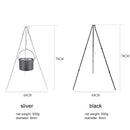 idrop [ SHIP FROM OVERSEA ] Camp Fire Folding Cooking Tripod Foldable Aluminum Alloy for Hanging Cooking Pot / Tripod Gantung Kuali Masak Berkhelah / 户外用品野营三脚架营火三角架吊锅炊烧烤架便携式装备篝火烤肉架