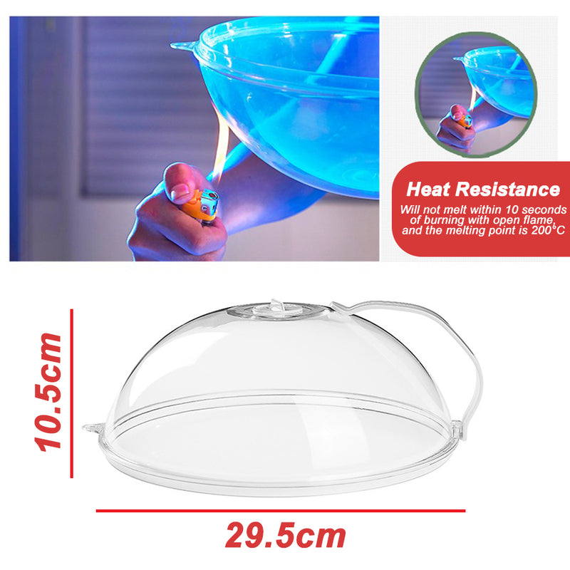 idrop [ 1PC ] Plastic Transparent Splash Proof Microwave Heat Cover / Penutup Makanan Microwave / (1PCS)日常饭菜塑料遮罩(菜罩)(裸装)(微波炉加热罩)