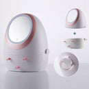 idrop Portable Multistorage Cosmetic Makeup Storage Compartment with LED Light Vanity Mirror
