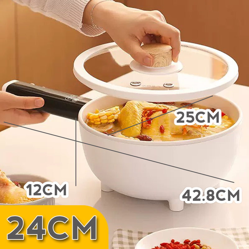 idrop [ 3 LITER ] Electric Frying Pan with Steamer Layer 1500W / Periuk Kuali Elektrik + Lapisan Stim /