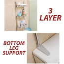 idrop [ 3 LAYER ] Multilayer Bathroom Toilet Toiletry Storage Shelf Rack
