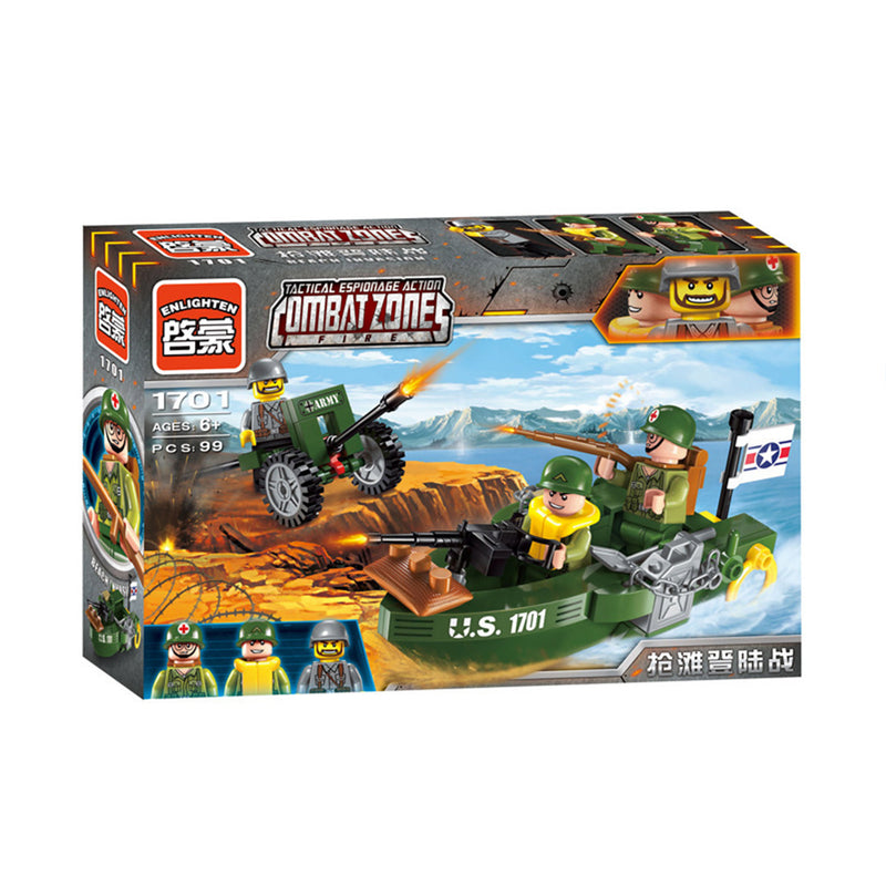idrop [ ENLIGHTEN ] COMBAT ZONES - ARMY Military Mini Toy Block