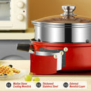 idrop [ 30CM ] Omnipotent Cooker Multifunction Maifan Stone Coating Nonstick Hotpot & Steamer / Periuk Masak & Stim Tidak Lekat / 30CM思玛特全能锅