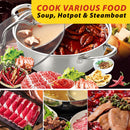 idrop [ 34CM ] 2 IN 1 SUS304 Stainless Steel Deep Hot Pot Cooker