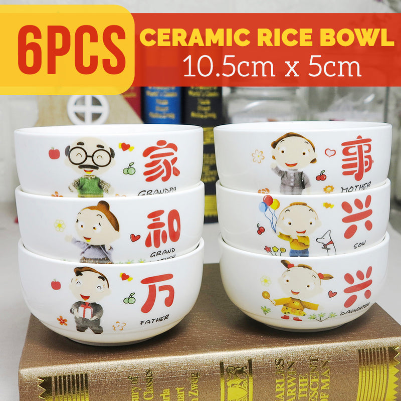 idrop [ 26Pcs ] Ceramic Family Dining Tableware Plateware [ Plate / Rice Bowl / Chopstick / Spoon ]