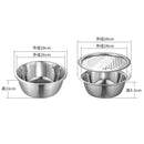 idrop [ 3 IN 1 ] 28CM Multifunction Kitchen Washing Rinsing Slicing Grating Bowl Set