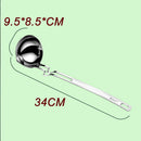 idrop SUS316L Stainless Steel Ladle Oil Separator With Bending Handle / Senduk  Pemegang Bengkok Pemisah Minyak / 316L
